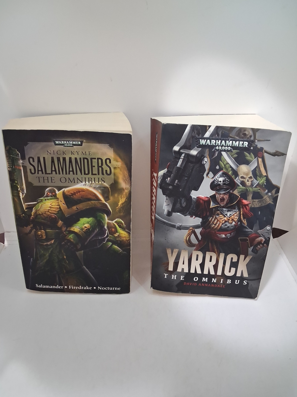 Warhammer Books Lot 2 Salamanders The Omnibus And Yarrick The Omnibus Pre-owned